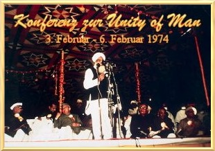 Kirpal Singh während der Unity of Man Konferenz – Neu Delhi 1974